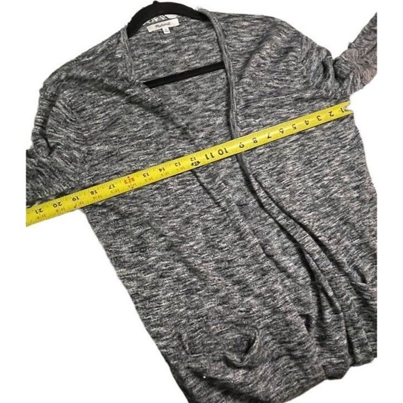 Madewell Summer Ryder - Cardigan Sweater Women’s XS - Gray - Open Front Pockets‎ - Picture 8 of 10